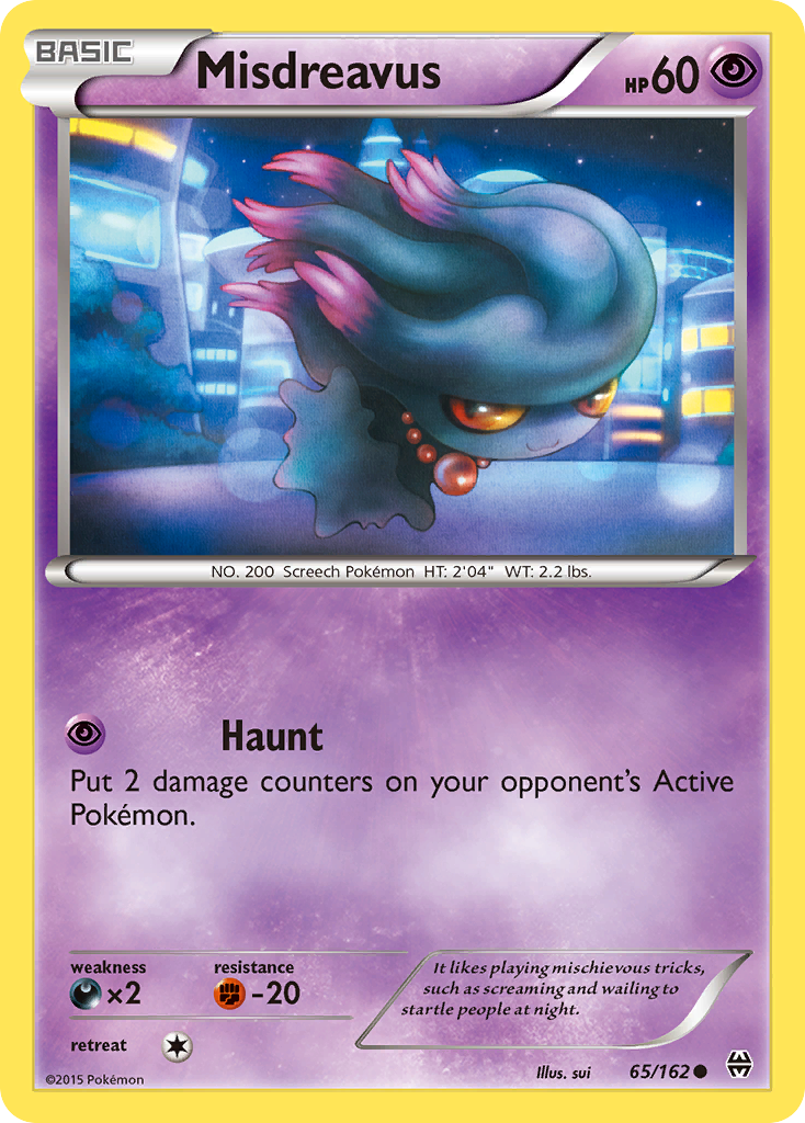 Misdreavus (65/162) [XY: BREAKthrough] Reverse Holofoil