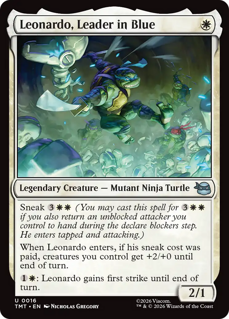 Leonardo, Leader in Blue [Teenage Mutant Ninja Turtles] Foil