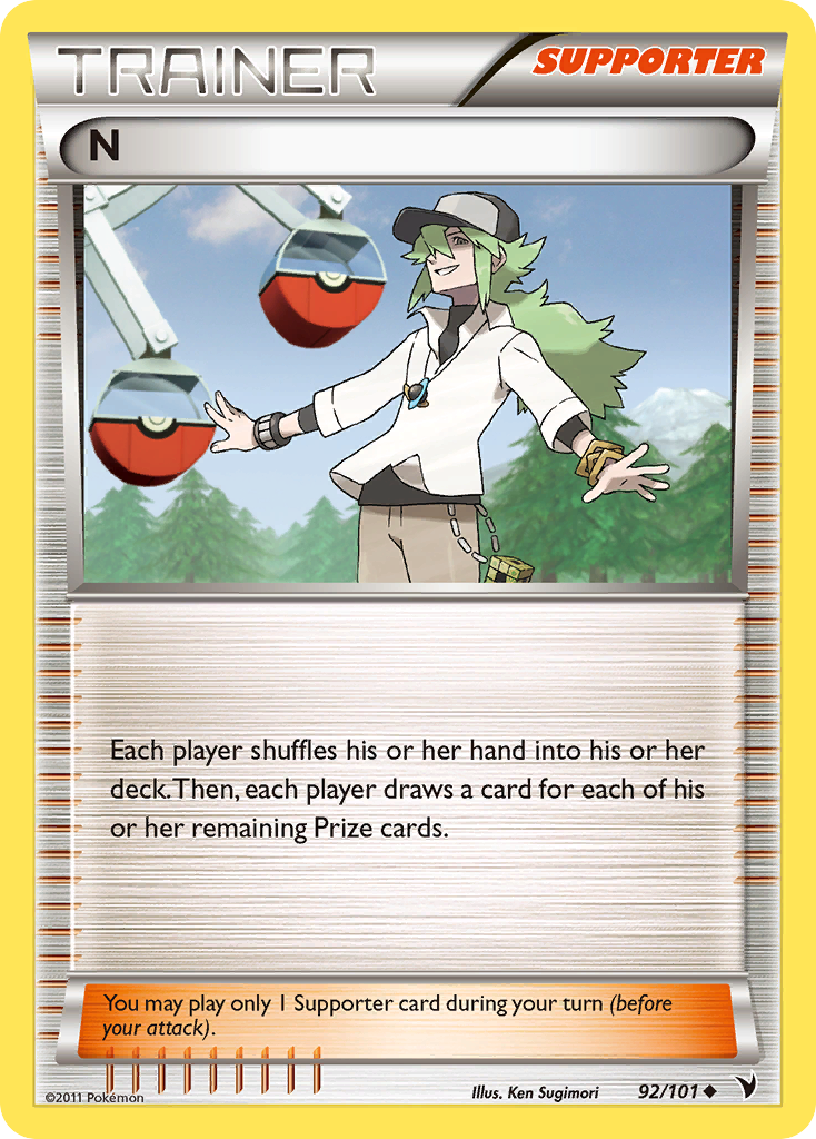 N (92/101) [Black & White: Noble Victories] Reverse Holofoil