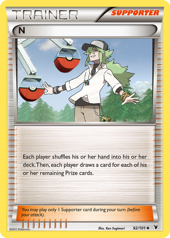 N (92/101) [Black & White: Noble Victories] Reverse Holofoil