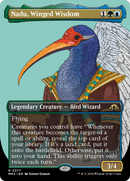 Nadu, Winged Wisdom (Borderless) [Modern Horizons 3] Foil