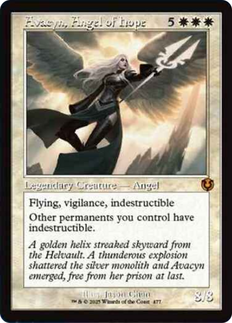 Avacyn, Angel of Hope (Retro Frame) [Innistrad Remastered] Foil