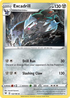 Excadrill (122/185) [Sword & Shield: Vivid Voltage] Reverse Holofoil