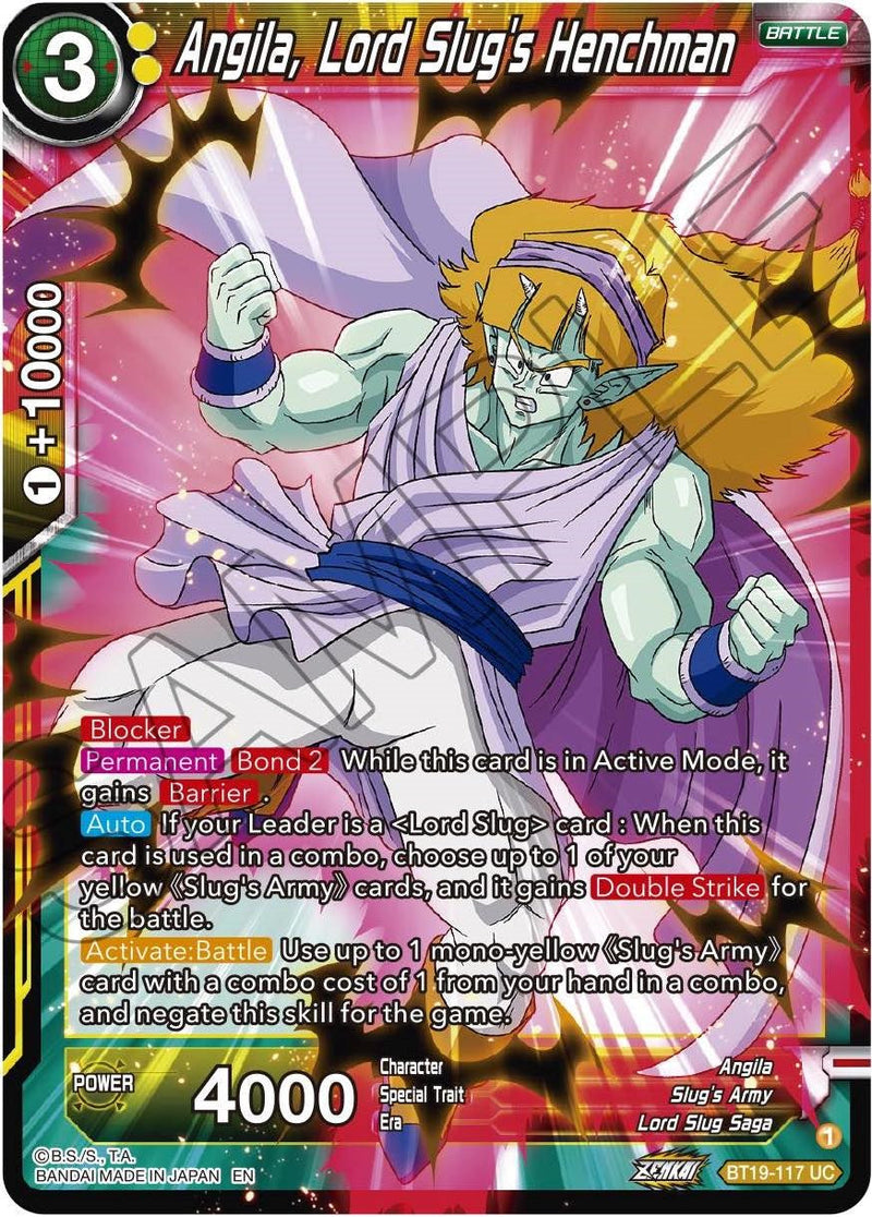 Angila, Lord Slug's Henchman (BT19-117) [Fighter's Ambition] Parallel Foil