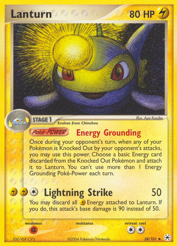 Lanturn (38/101) [EX: Hidden Legends] Reverse Holofoil