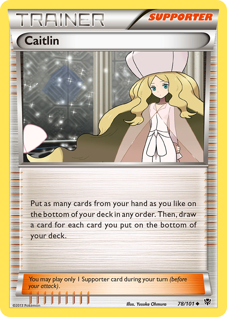 Caitlin (78/101) [Black & White: Plasma Blast] Reverse Holofoil
