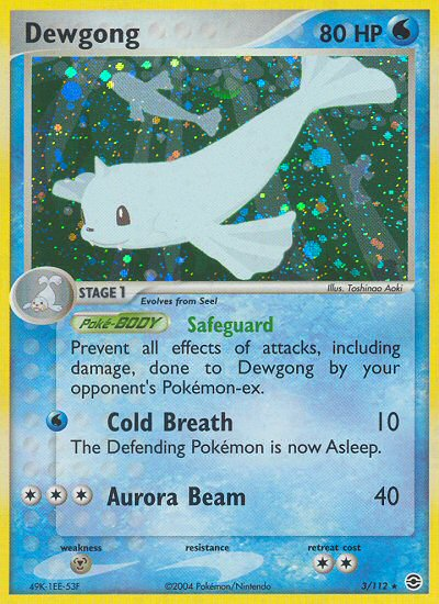 Dewgong (3/112) [EX: FireRed & LeafGreen] Reverse Holofoil