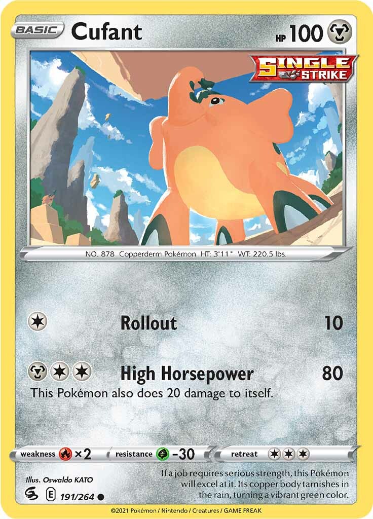 Cufant (191/264) [Sword & Shield: Fusion Strike] Reverse Holofoil