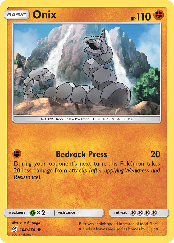 Onix (103/236) [Sun & Moon: Unified Minds] Reverse Holofoil