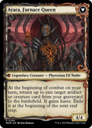 Ayara, Widow of the Realm // Ayara, Furnace Queen (Showcase Planar Booster Fun) [March of the Machine] Foil