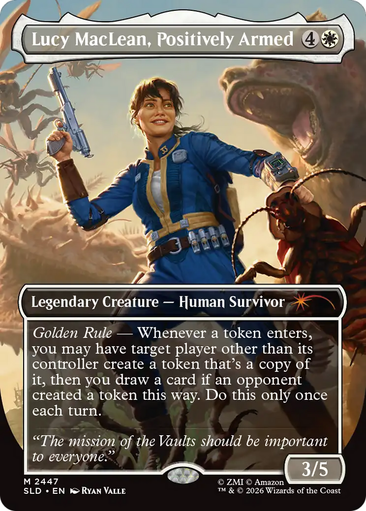 Lucy MacLean, Positively Armed [Secret Lair Drop Series] Foil