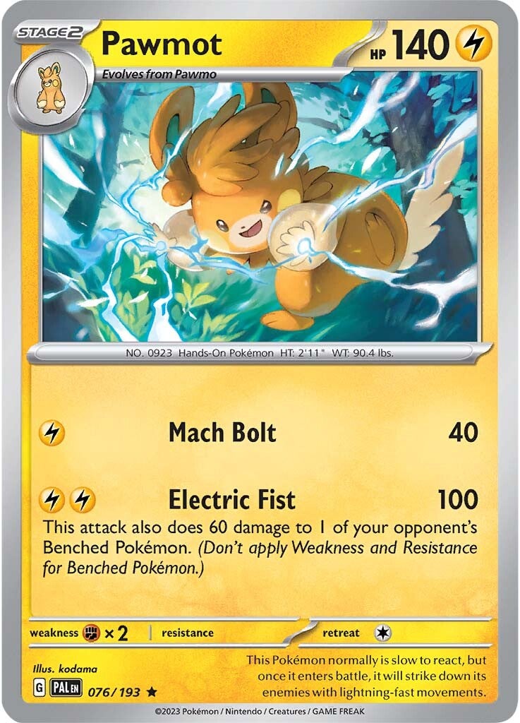 Pawmot (076/193) [Scarlet & Violet: Paldea Evolved] Reverse Holofoil