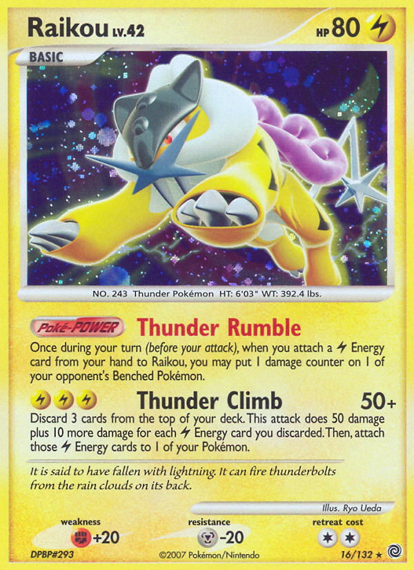 Raikou (16/132) [Diamond & Pearl: Secret Wonders] Reverse Holofoil