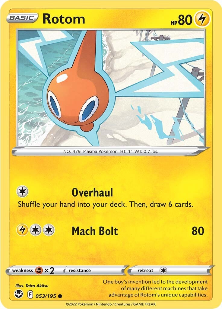 Rotom (053/195) [Sword & Shield: Silver Tempest] Reverse Holofoil