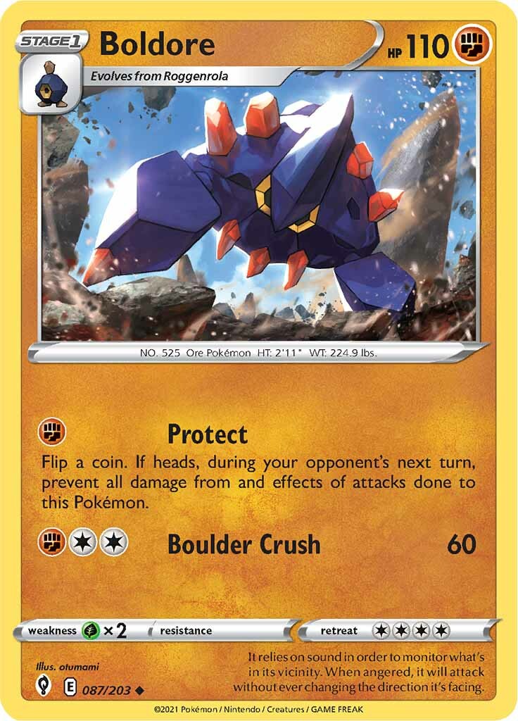 Boldore (087/203) [Sword & Shield: Evolving Skies] Reverse Holofoil