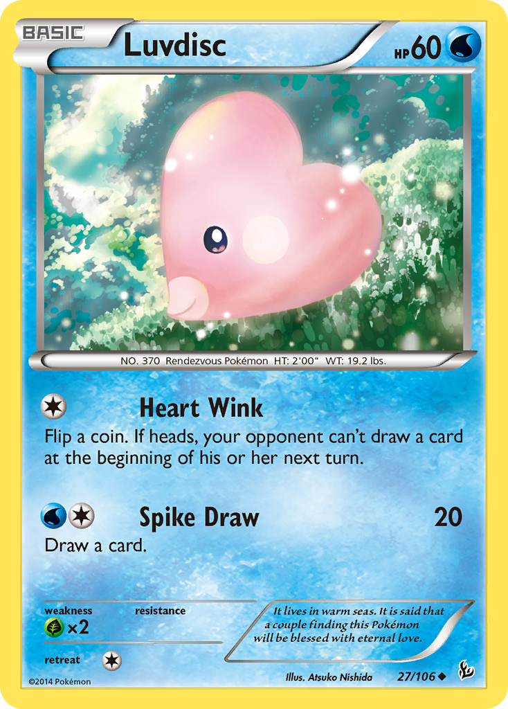 Luvdisc (27/106) [XY: Flashfire] Reverse Holofoil