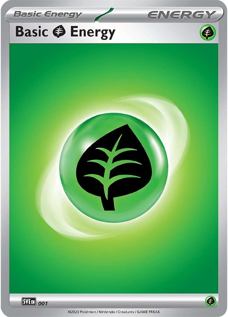 Grass Energy (001) [Scarlet & Violet: Base Set] Reverse Holofoil