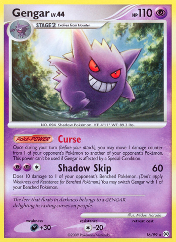 Gengar (16/99) [Platinum: Arceus] Reverse Holofoil
