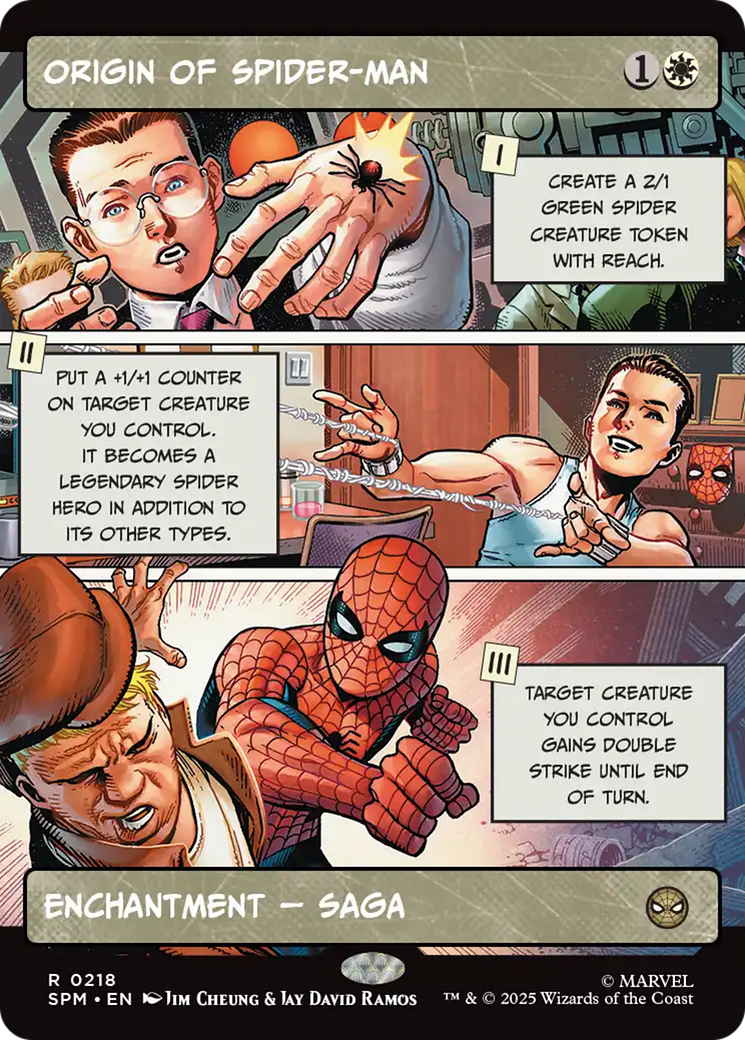 Origin of Spider-Man (Borderless) [Marvel's Spider-Man] Foil