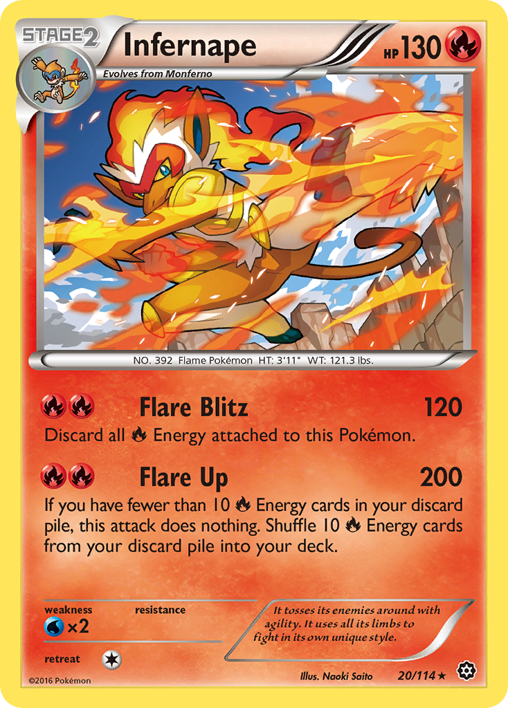Infernape (20/114) [XY: Steam Siege] Reverse Holofoil
