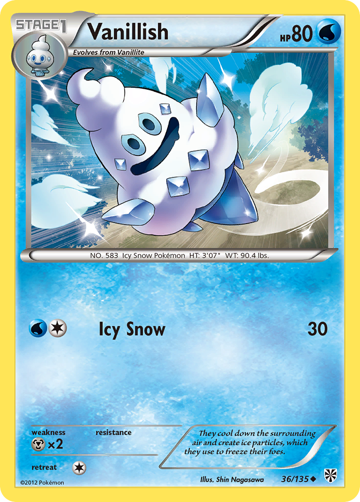 Vanillish (36/135) [Black & White: Plasma Storm] Reverse Holofoil