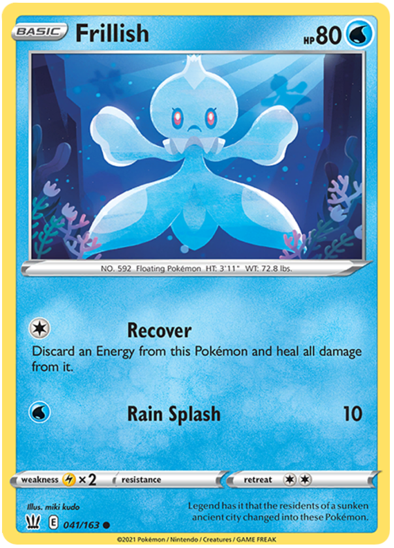 Frillish (041/163) [Sword & Shield: Battle Styles] Reverse Holofoil