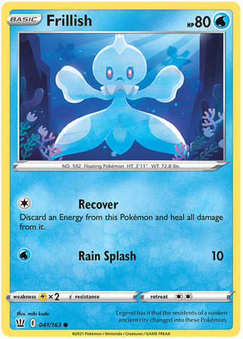 Frillish (041/163) [Sword & Shield: Battle Styles] Reverse Holofoil