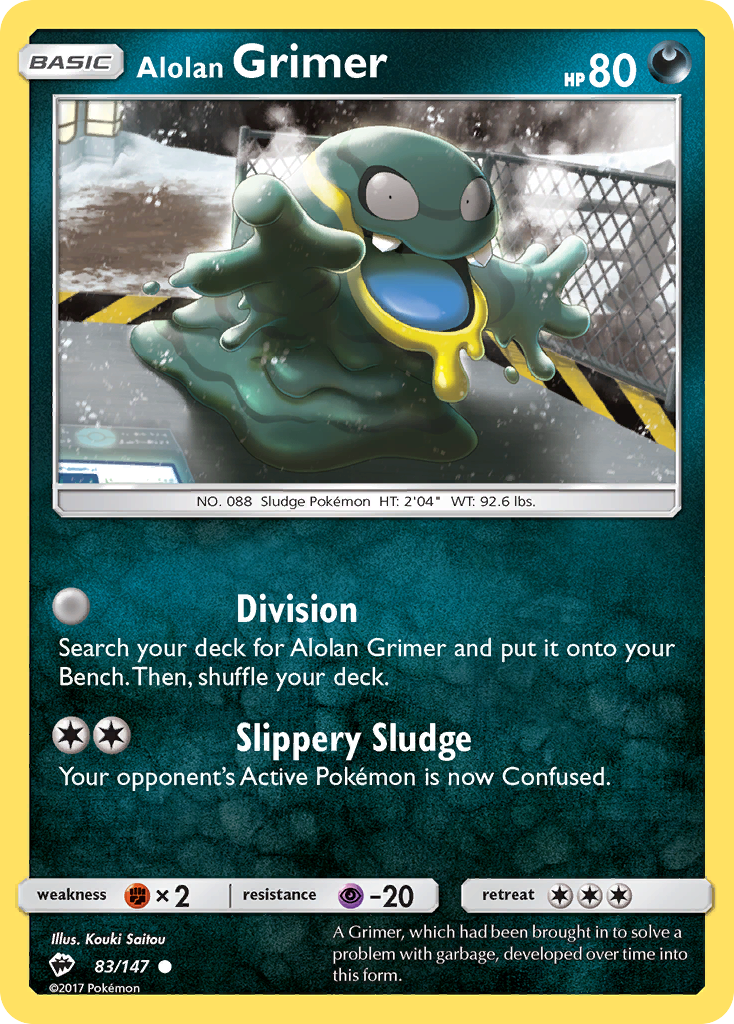 Alolan Grimer (83/147) [Sun & Moon: Burning Shadows] Reverse Holofoil