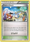 Tropical Beach (BW28) (Staff) [Black & White: Black Star Promos] Holofoil