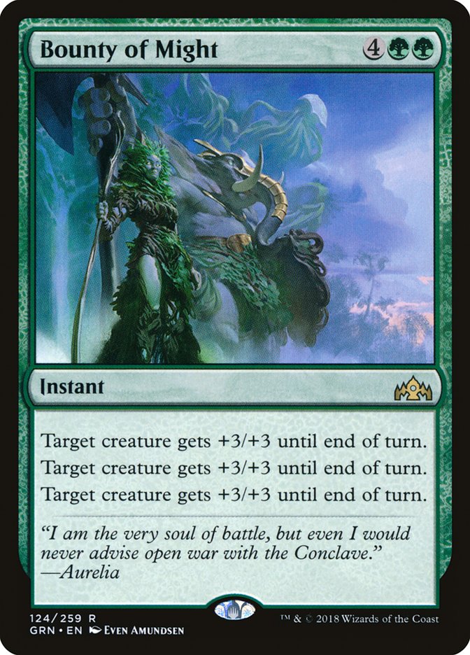 Bounty of Might [Guilds of Ravnica] Foil