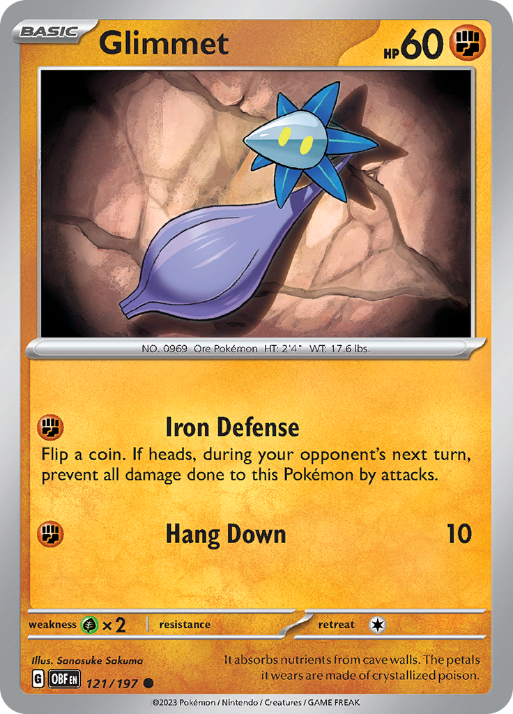 Glimmet (121/197) [Scarlet & Violet: Obsidian Flames] Reverse Holofoil