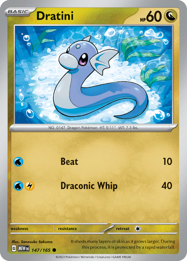 Dratini (147/165) [Scarlet & Violet 151] Reverse Holofoil