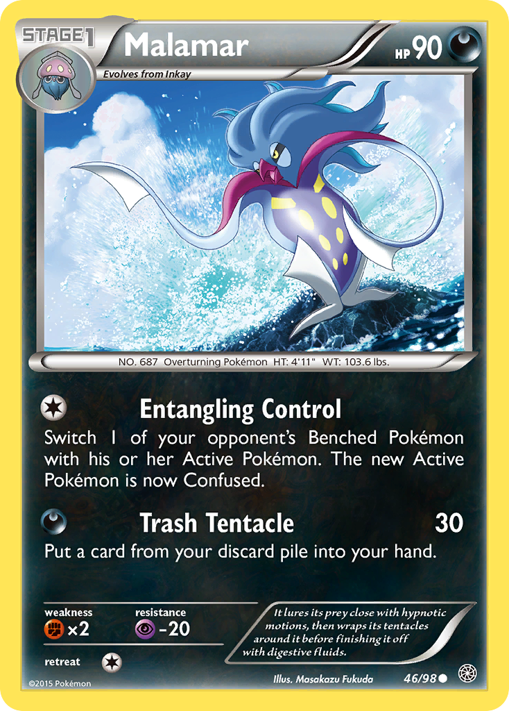 Malamar (46/98) [XY: Ancient Origins] Reverse Holofoil
