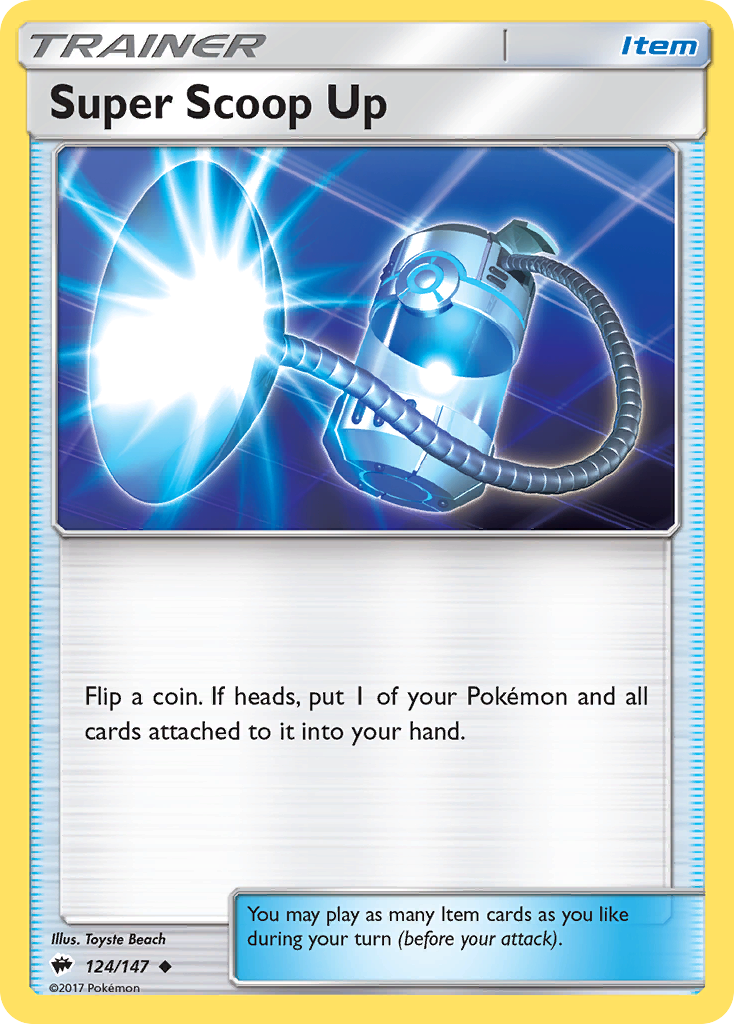 Super Scoop Up (124/147) [Sun & Moon: Burning Shadows] Reverse Holofoil