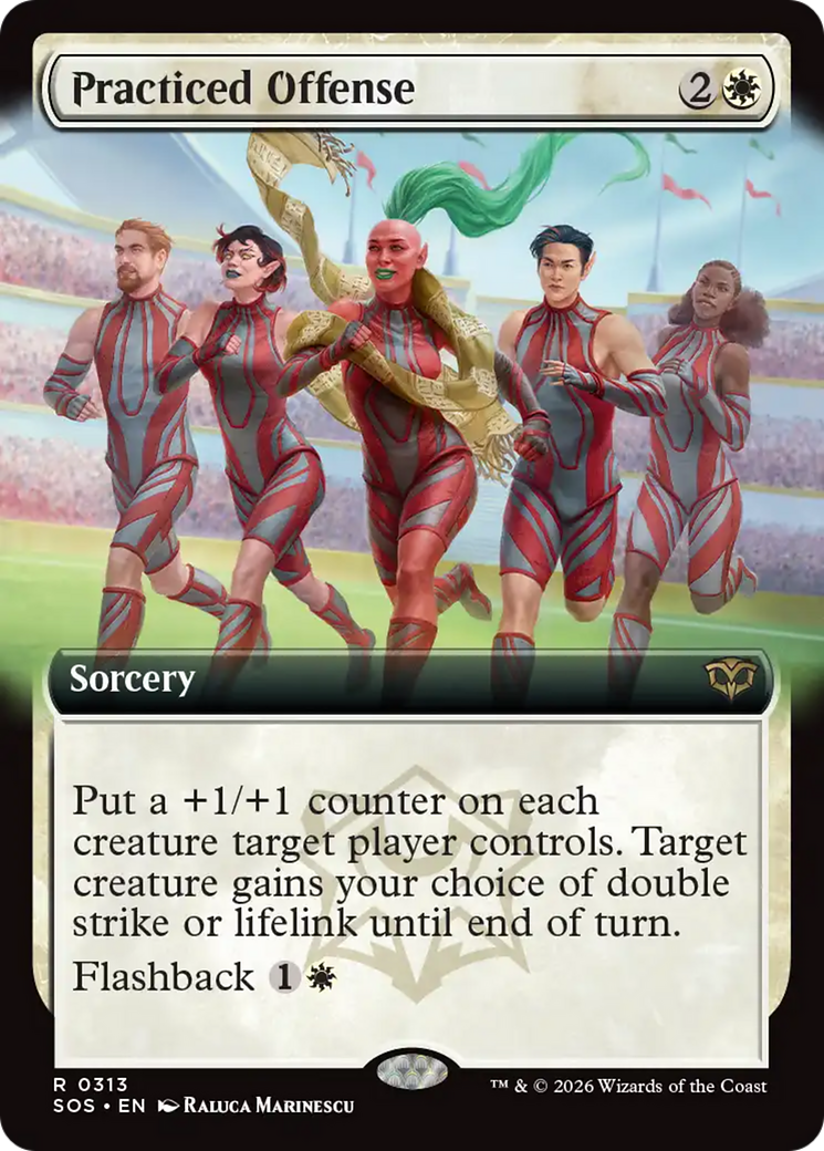 Practiced Offense (Extended Art) [Secrets of Strixhaven] Foil