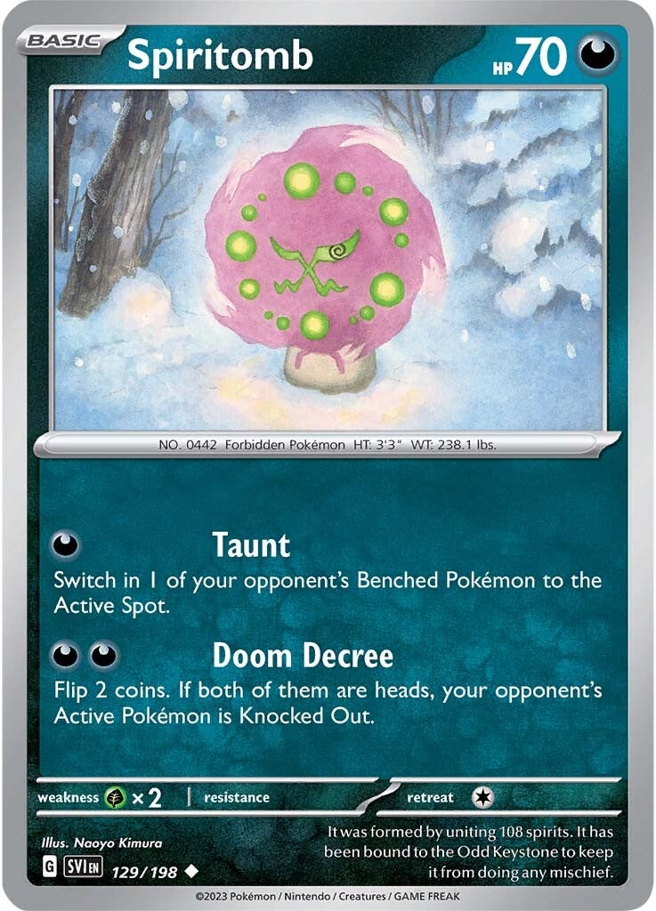 Spiritomb (129/198) [Scarlet & Violet: Base Set] Reverse Holofoil