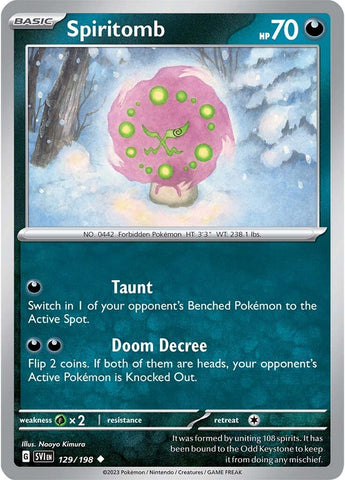 Spiritomb (129/198) [Scarlet & Violet: Base Set] Reverse Holofoil