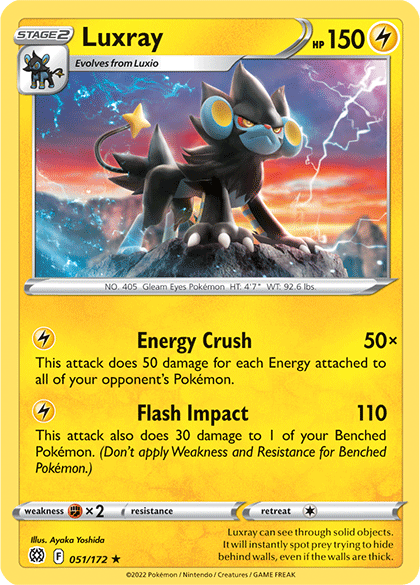 Luxray (051/172) [Sword & Shield: Brilliant Stars] Reverse Holofoil