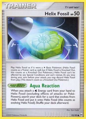 Helix Fossil (93/99) [Platinum: Arceus] Reverse Holofoil