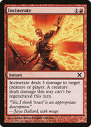 Incinerate [Tenth Edition] Foil