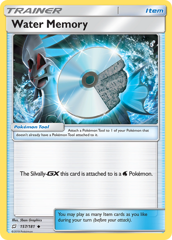 Water Memory (157/181) [Sun & Moon: Team Up] Reverse Holofoil