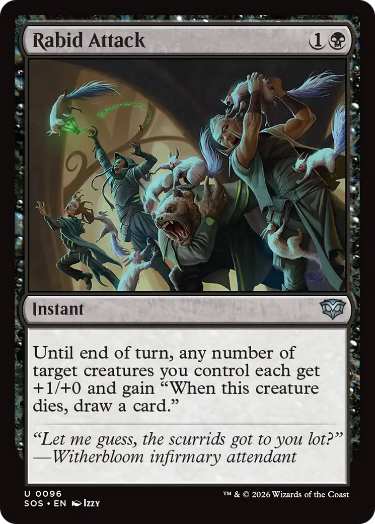 Rabid Attack [Secrets of Strixhaven] Foil