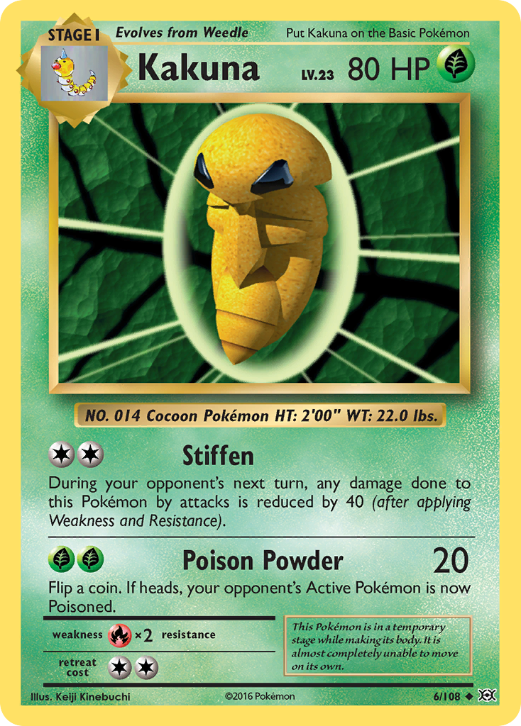 Kakuna (6/108) [XY: Evolutions] Reverse Holofoil