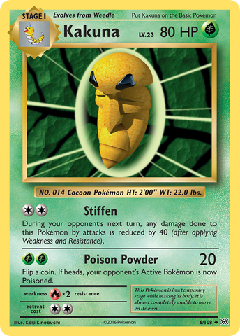 Kakuna (6/108) [XY: Evolutions] Reverse Holofoil