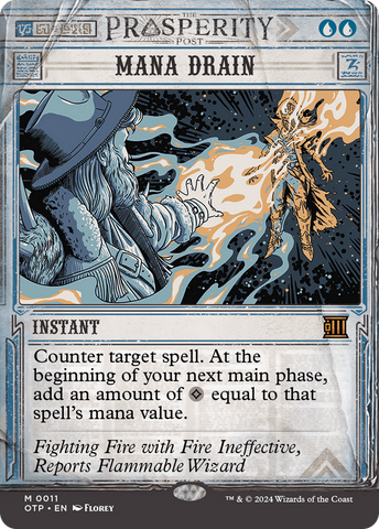Mana Drain [Outlaws of Thunder Junction: Breaking News] Foil