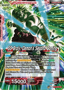 Broly // SS Broly, Demon's Second Coming (BT15-002) [Saiyan Showdown] Parallel Foil