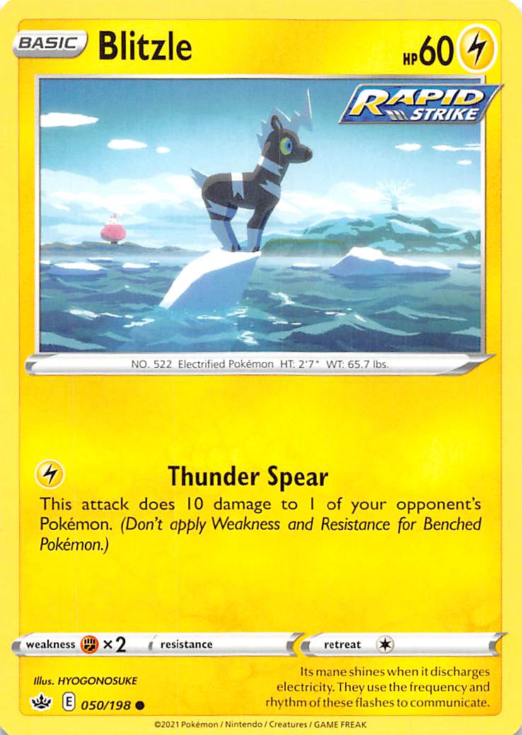 Blitzle (050/198) [Sword & Shield: Chilling Reign] Reverse Holofoil