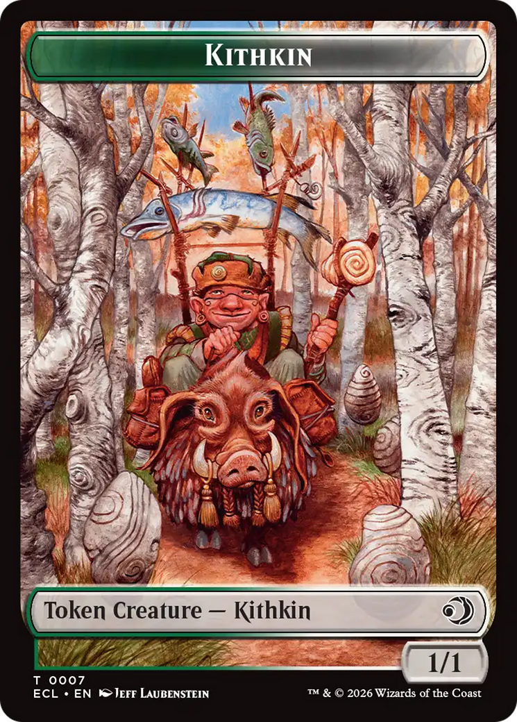 Elf // Kithkin (0007) Double-Sided Token [Lorwyn Eclipsed Tokens] Foil