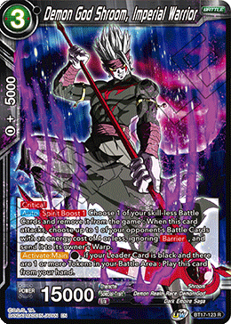 Demon God Shroom, Imperial Warrior (BT17-123) [Ultimate Squad] Parallel Foil
