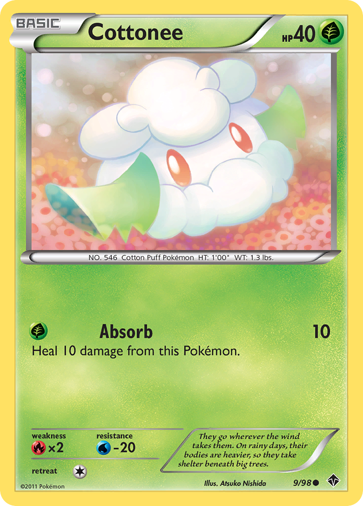 Cottonee (9/98) [Black & White: Emerging Powers] Reverse Holofoil
